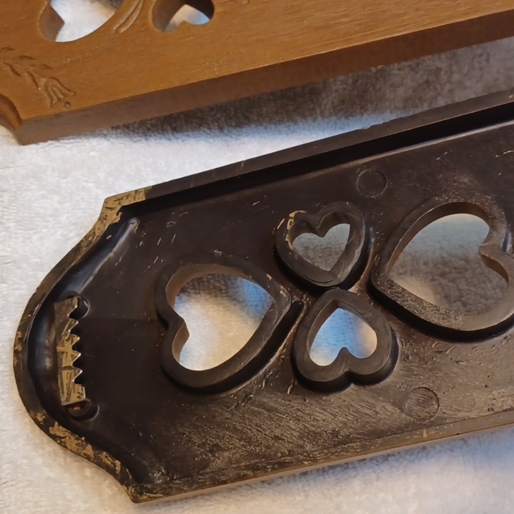 Wall candle holders wall sconces burwood wall decor pair of candle holde… - Picture 4 of 5